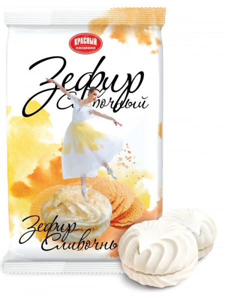 Зефир фас. Сливочным вкусом в ваф. крошке 270г*15 Кр Пищевик Зефир фас. Сливочным вкусом в ваф. крошке 270г*15 Кр Пищевик